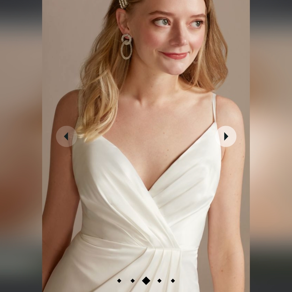 spaghetti strap charmeuse ivory satin slip dress